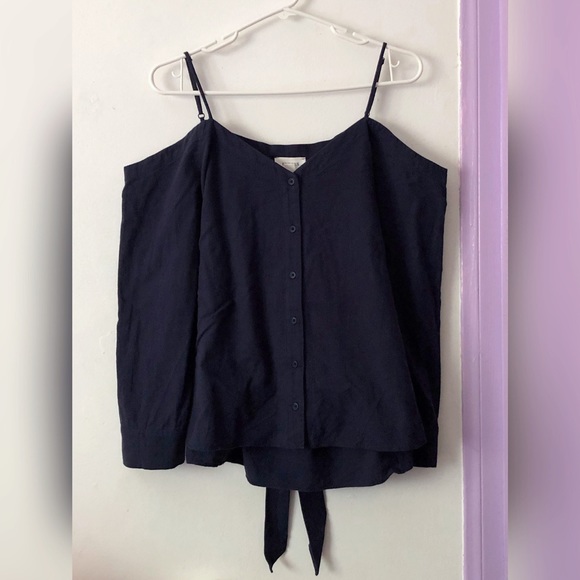 everly ⋆ tie back cold shoulder top - Picture 4 of 6